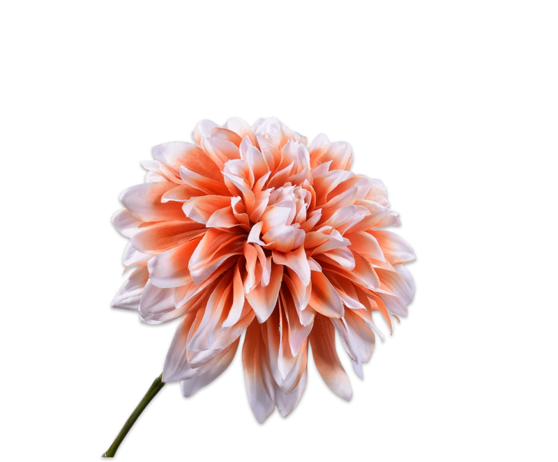 DAHLIA STEEL PERZIK 73 cm- Zijden bloem - Kunst bloem -duurzaam