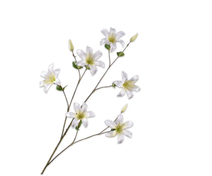 CLEMATIS TAK wit 114 cm - Zijden bloem - Kunst bloem - 114 cm - duurzaam