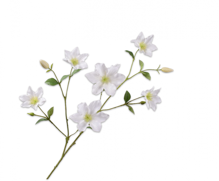 CLEMATIS TAK WIT 94 cm - Zijden bloem - Kunst bloem - 94 cm - duurzaam