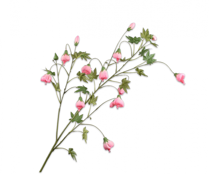 ABUTILON TAK ROZE 134 cm - Zijden bloem - Kunst bloem - 112 cm - duurzaam