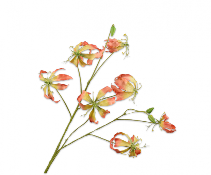 GLORIOSA TAK GL/OR 110 cm - Zijden bloem - Kunst bloem - 112 cm - duurzaam