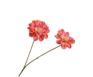 Losse zijdenbloem - Dahlia  Rd/Ora - 76 cm