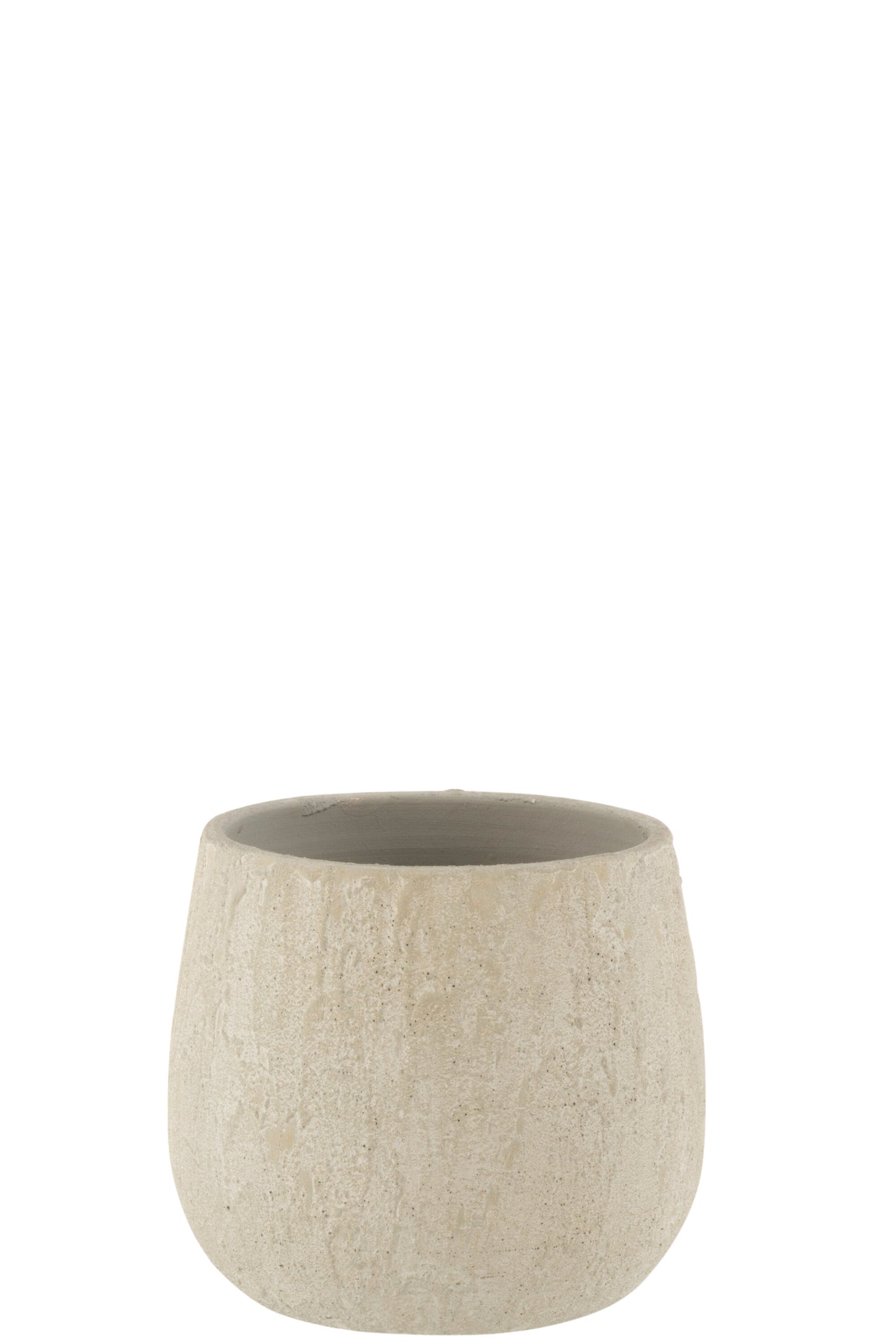 Flowerpot Dot Rough Ceramic Grey Medium