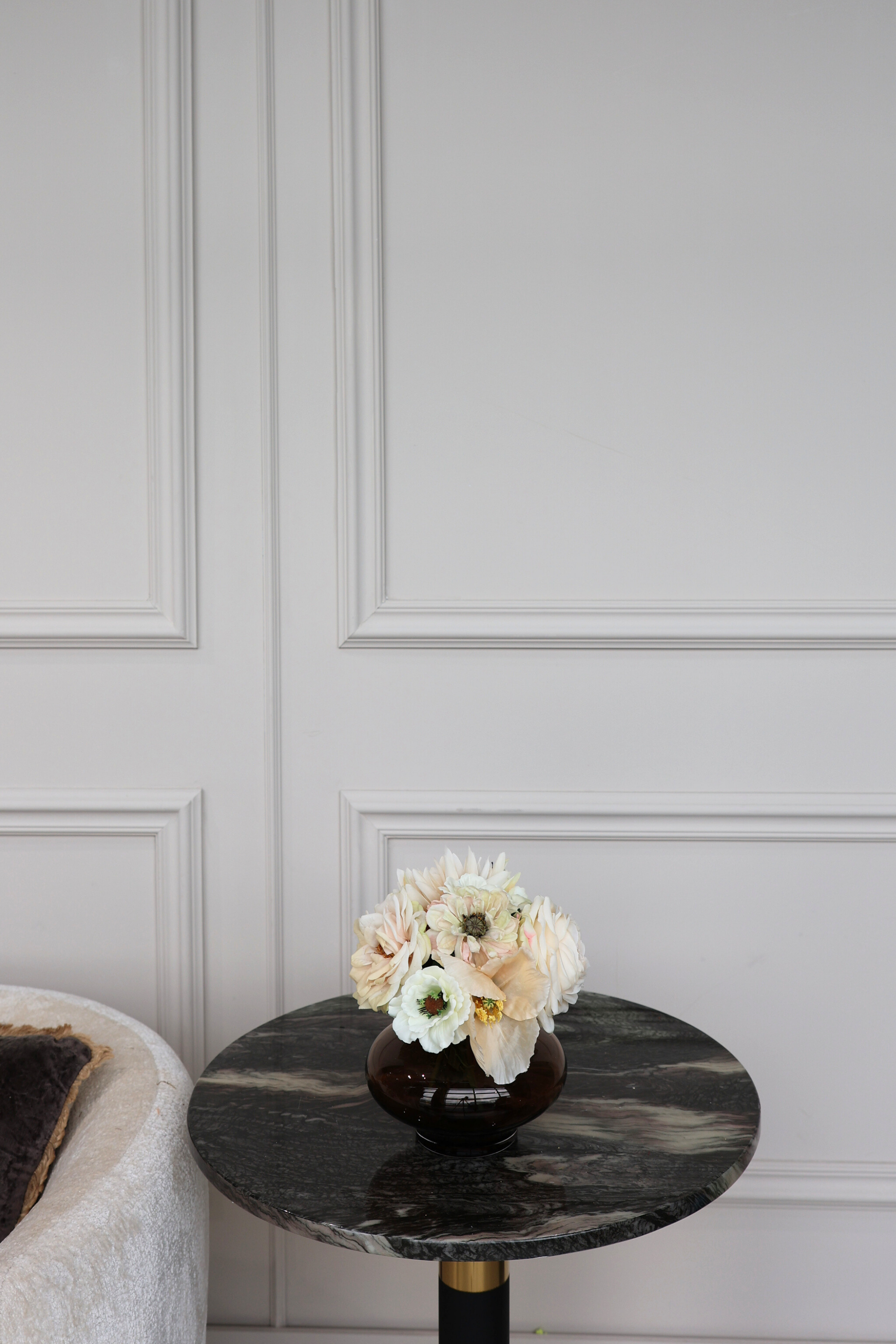 Zijdenboeket Nudéé small - Kunstbloemen boeket - zijden bloemen