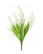 Losse zijden bloem Lelietje-van-dalen wit 36 cm