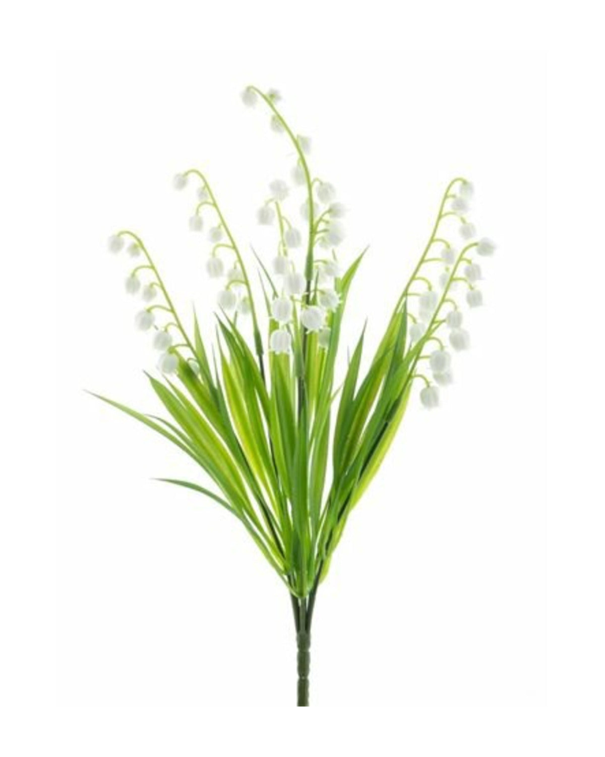 Losse zijden bloem Lelietje-van-dalen wit 36 cm