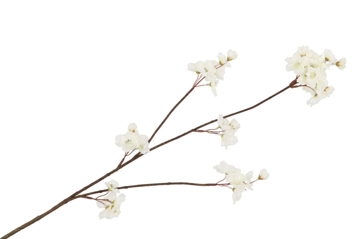 Silk cherry blossom white 85cm - Zijden bloem - Kunst bloem -duurzaam