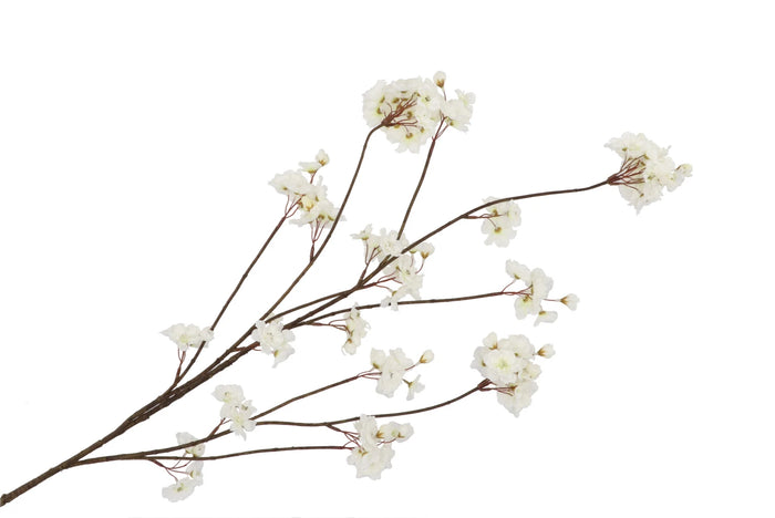 SILK CHERRY BLOSSOM WHITE 126CM- Zijden bloem - Kunst bloem -duurzaam