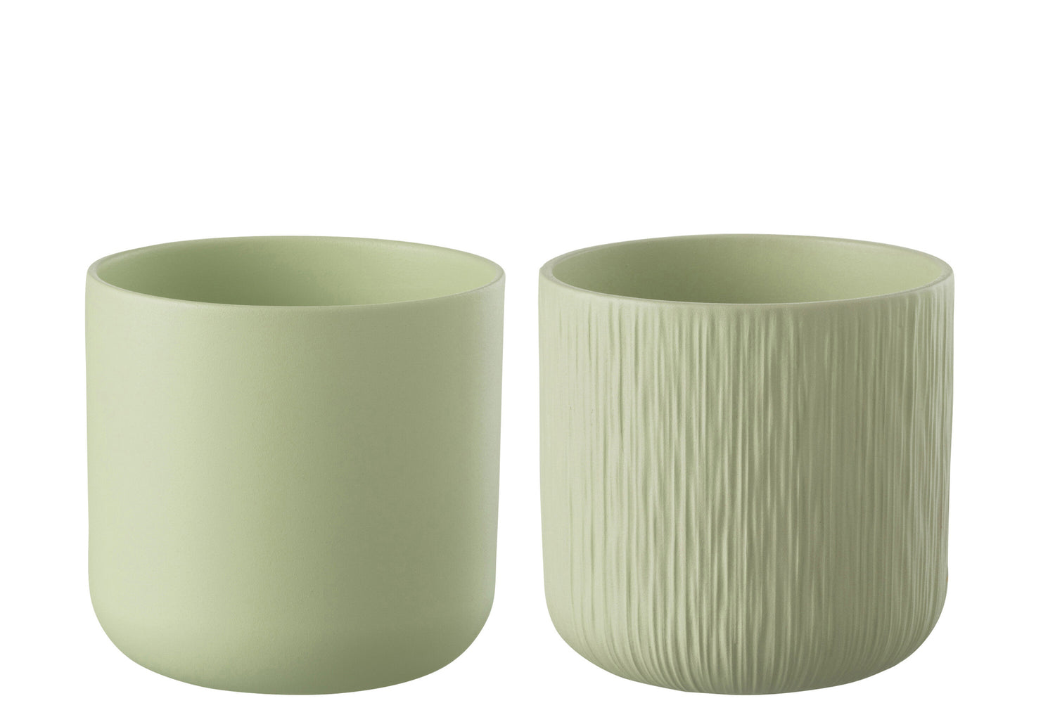 Flowerpot Gen Ceramic Pistache Extra Large Assortment Of 2