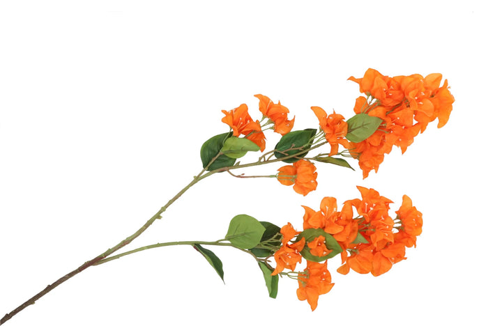 SILK BOUGAINVILLE TAK ORANGE 106CM- Zijden bloem - Kunst bloem -duurzaam