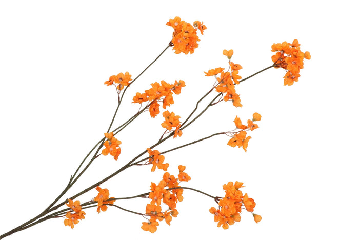 SILK CHERRY BLOSSOM ORANGE 126CM- Zijden bloem - Kunst bloem -duurzaam