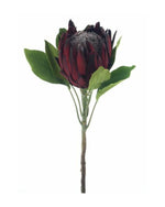 Losse zijden bloem Protea rood 62 cm