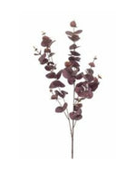 Losse zijden bloem Eucalyptus bordeaux 97 cm