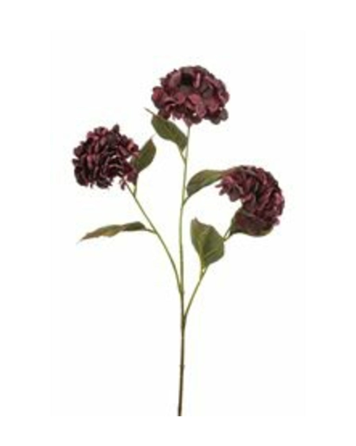 Losse zijden bloem Hortensia bordeaux 77 cm