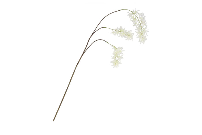Silk wisteria white 93cm - Zijden bloem - Kunst bloem -duurzaam