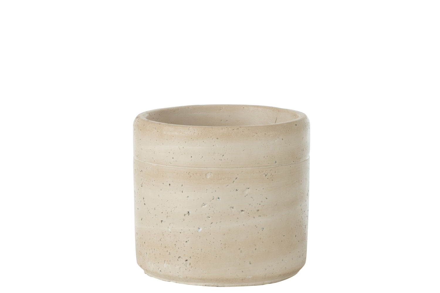 Flowerpot Olina Round Cement Cream Medium