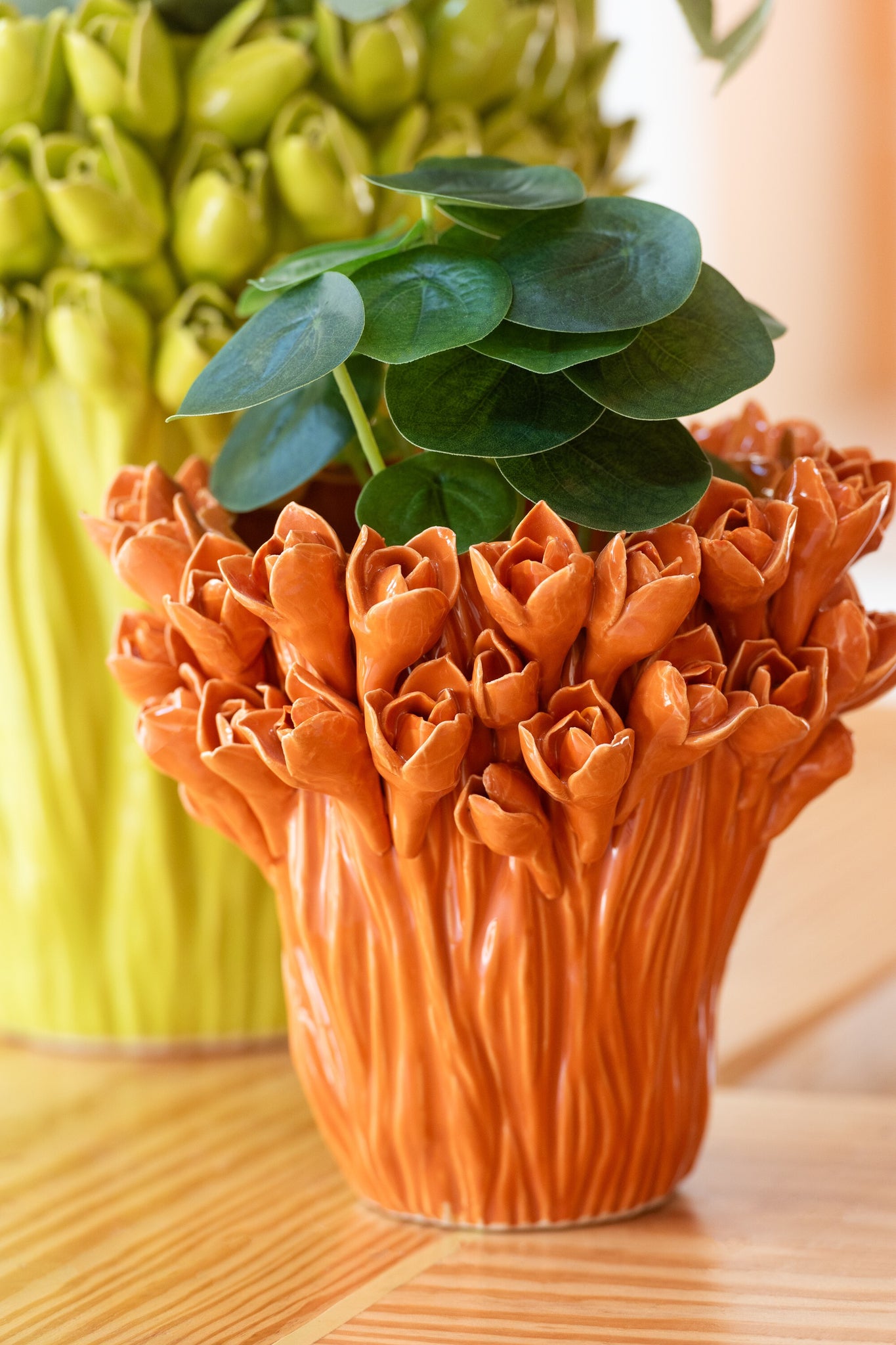 Vase Ambrosia Ceramic Orange Medium