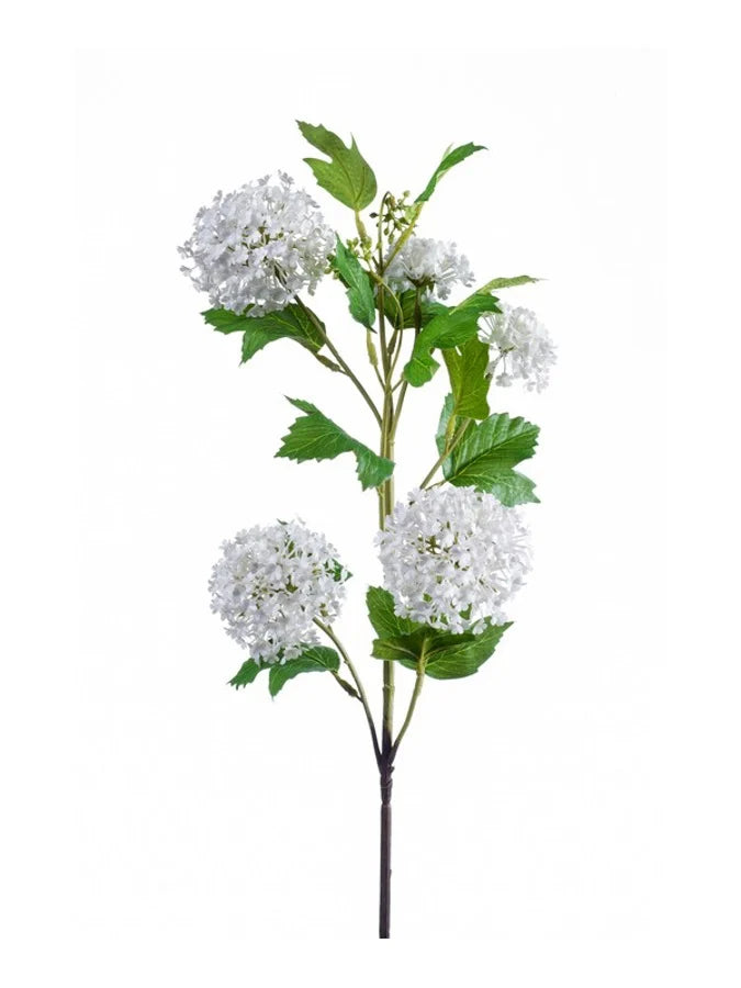 Viburnum spray 75cm cream - Zijden bloem - Kunst bloem -duurzaam