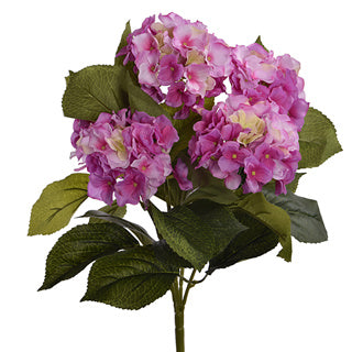 Hortensia bush roze- Zijden plant - Kunst plant - 45 cm