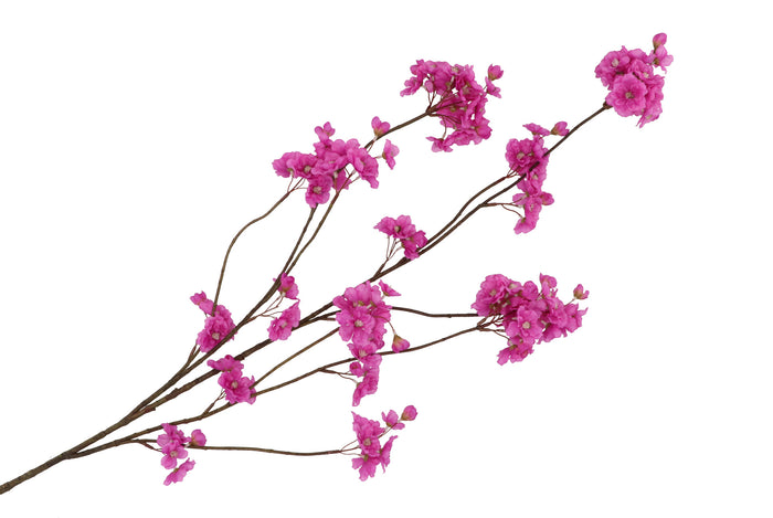 Silk cherry blossom purple 126 cm - Zijden bloem - Kunst bloem -duurzaam