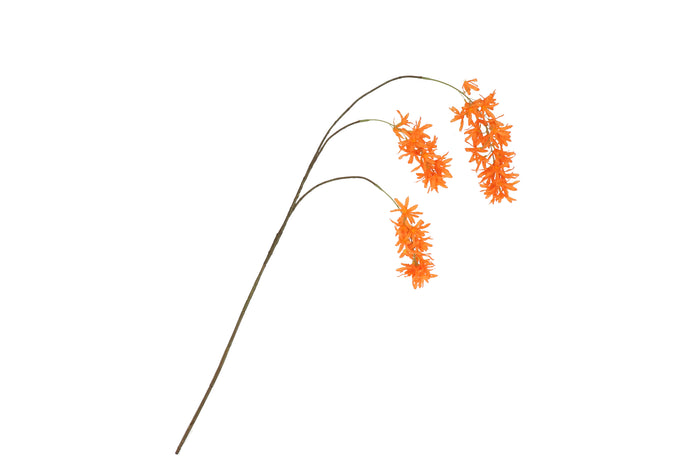 Silk wisteria Orange  93cm - Zijden bloem - Kunst bloem -duurzaam