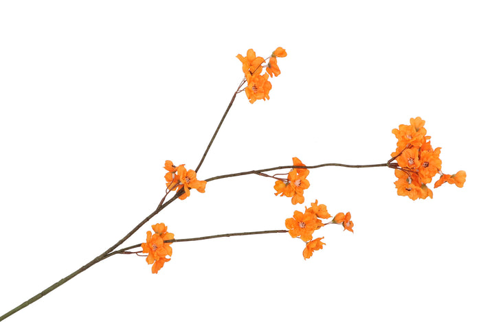 Silk cherry blussom orange - Zijden bloem - Kunst bloem -duurzaam