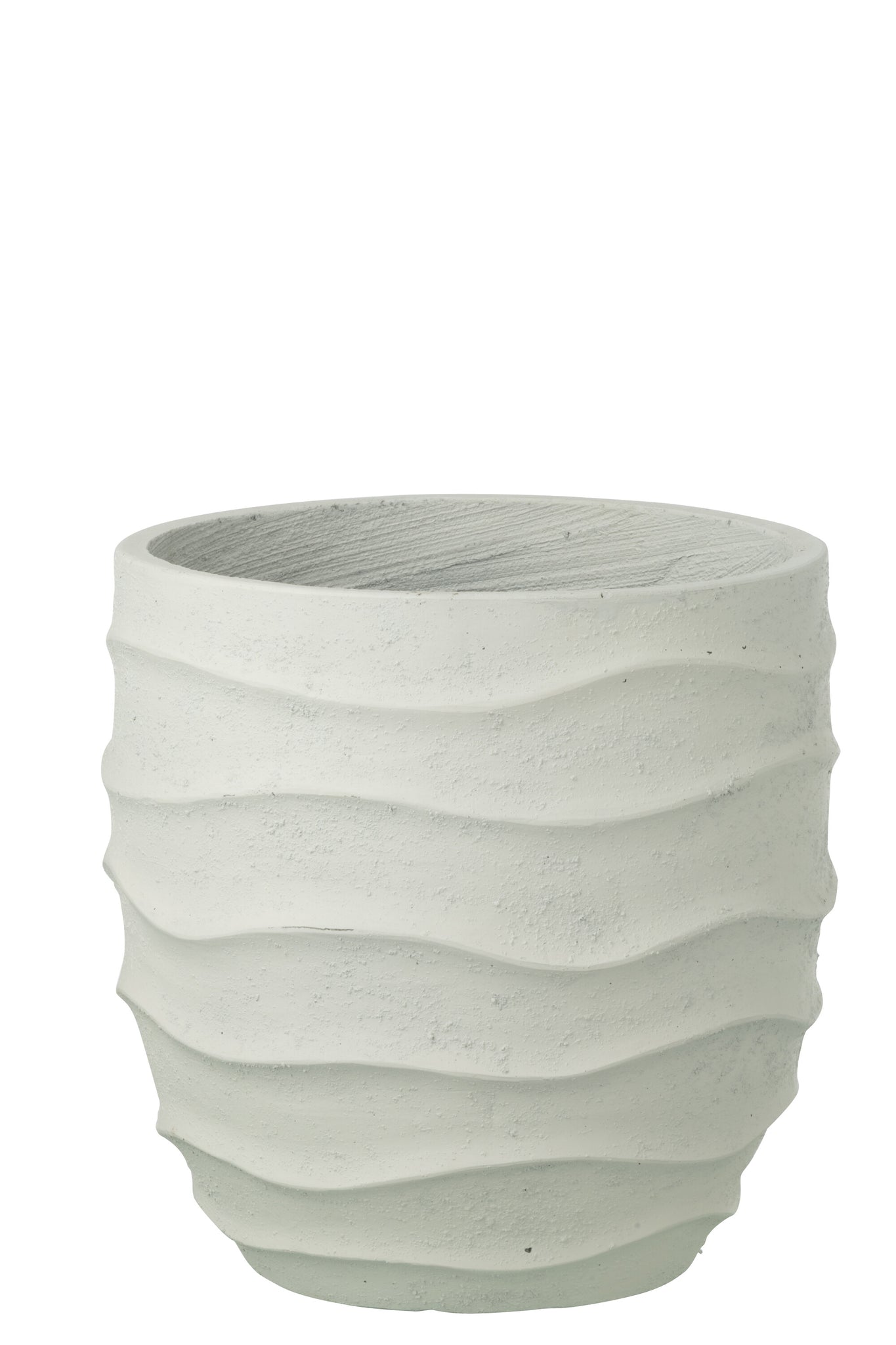 Flowerpot Waves + Outdoor Sand White Medium