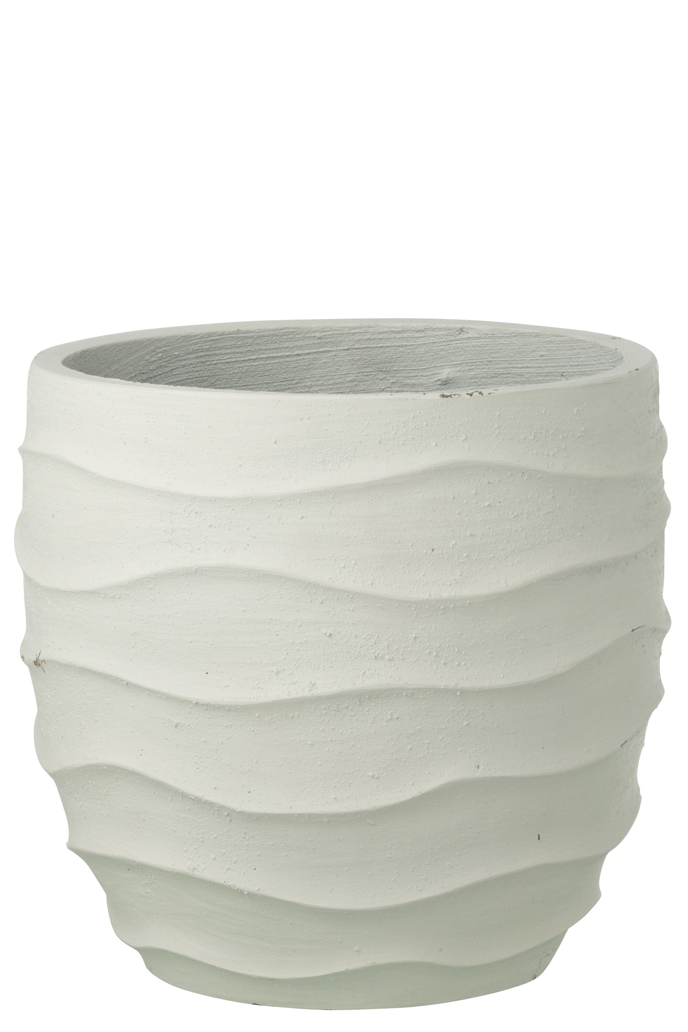 Flowerpot Waves + Outdoor Sand White Large