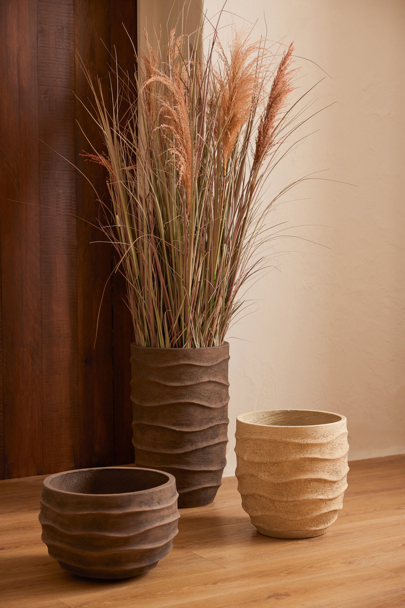Flowerpot Waves + Outdoor Sand Beige Medium