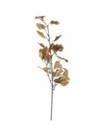 Losse zijden bloem Ginkgoblad bruin 79 cm
