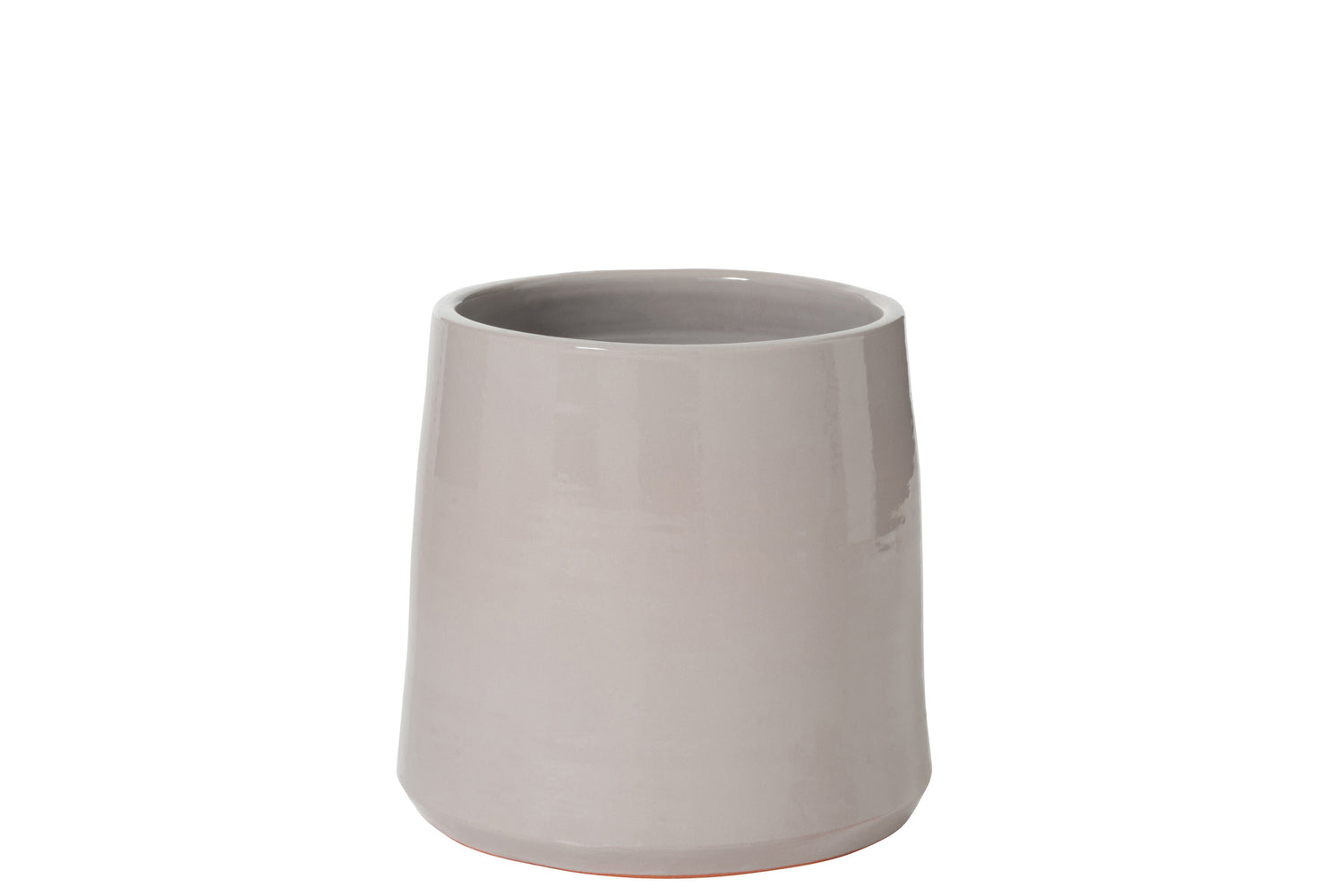 Flower Pot Round Ceramic Grey Large