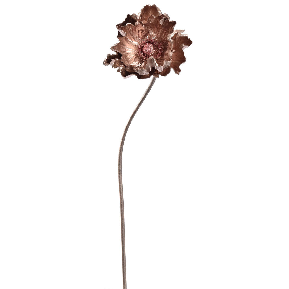 Losse zijden bloem Klaproos rosé 60 cm
