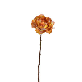 PEONY SHINY 62CM geel - Zijden bloem - Kunst bloem -duurzaam