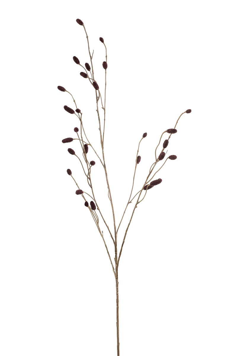 Losse zijden bloem Pimpernel bordeaux 105 cm