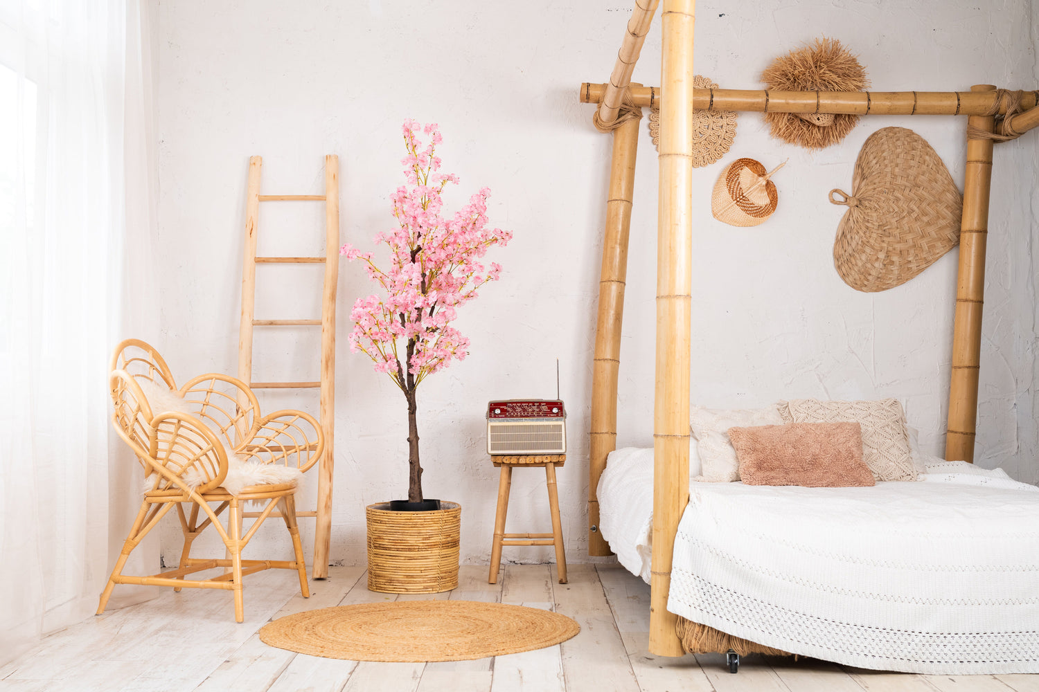 150cm kunst Bloesem Roze Deluxe