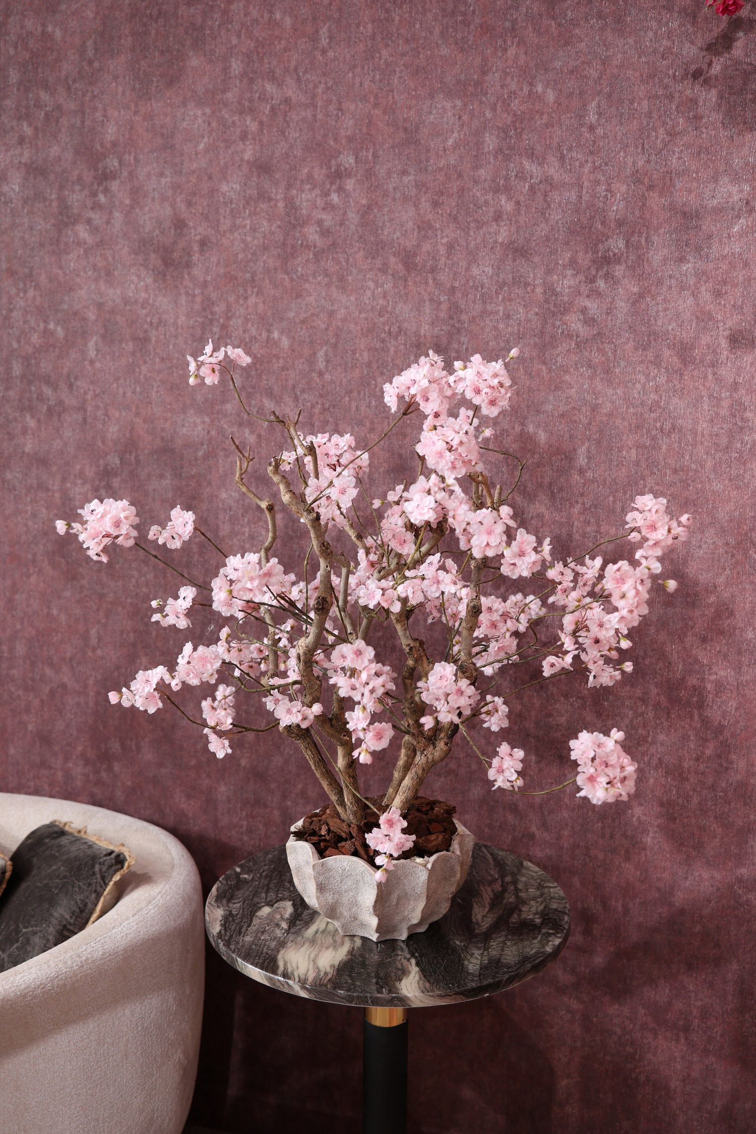 Zijdenboeket  Blossom - set prijs - Kunstbloemen boeket - zijden bloemen