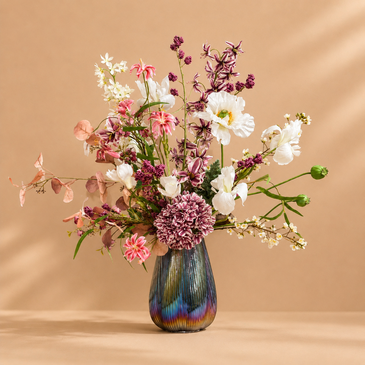 Zijden Boeket Sweet Blossom inclusief Vaas