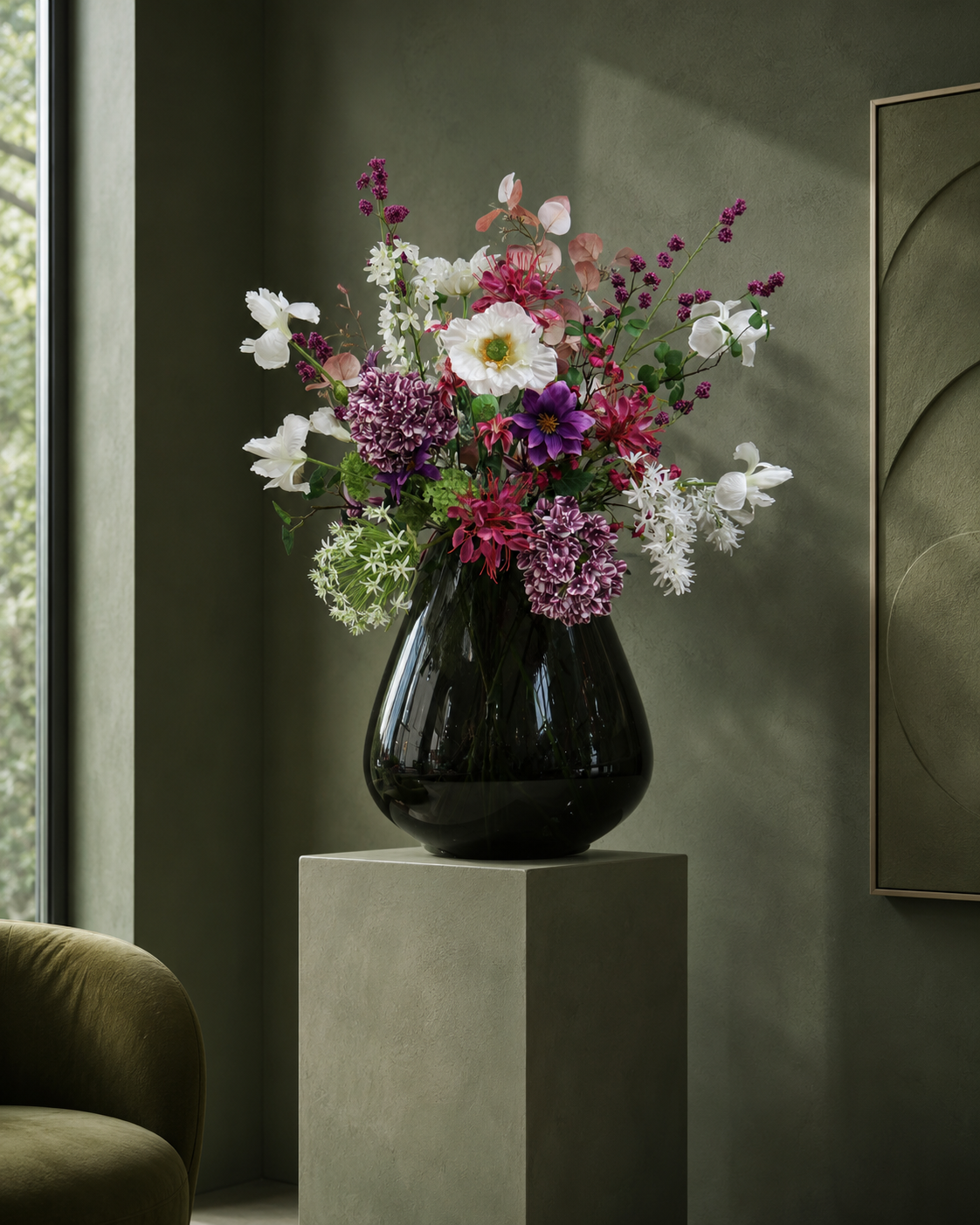 Zijden Boeket Wild Romance Inclusief Vaas XL