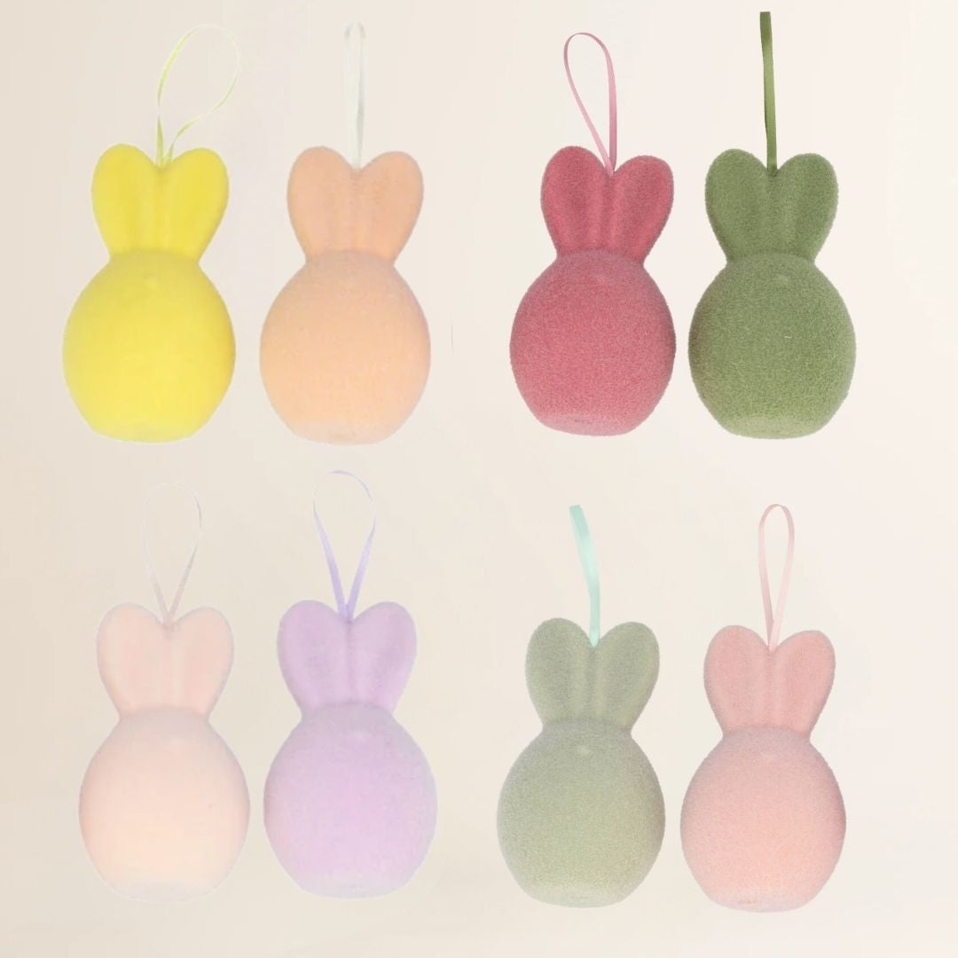 Paas hanger pastel bunny 8x8x14cm
