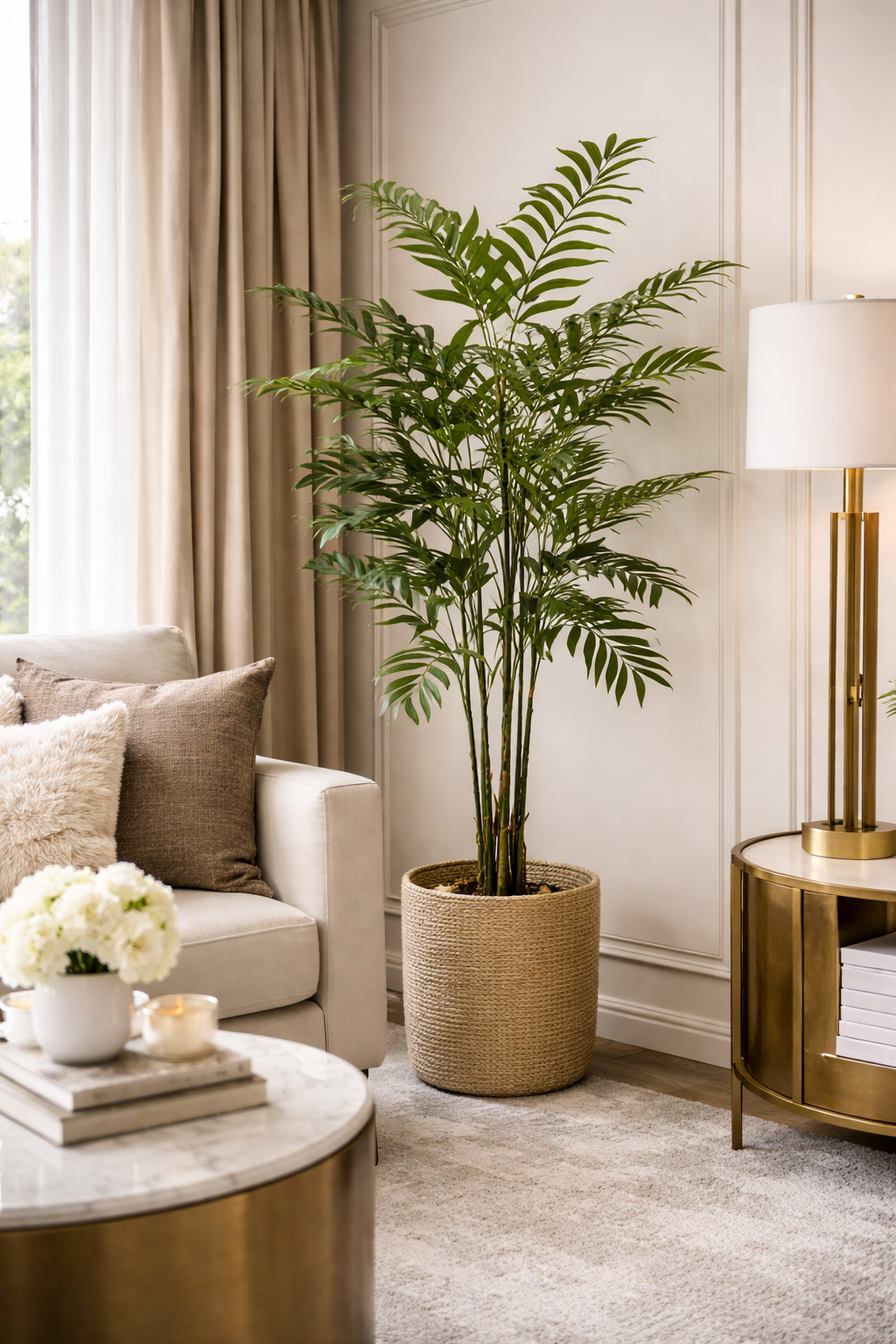 Bamboe palm zijden plant – 150 cm