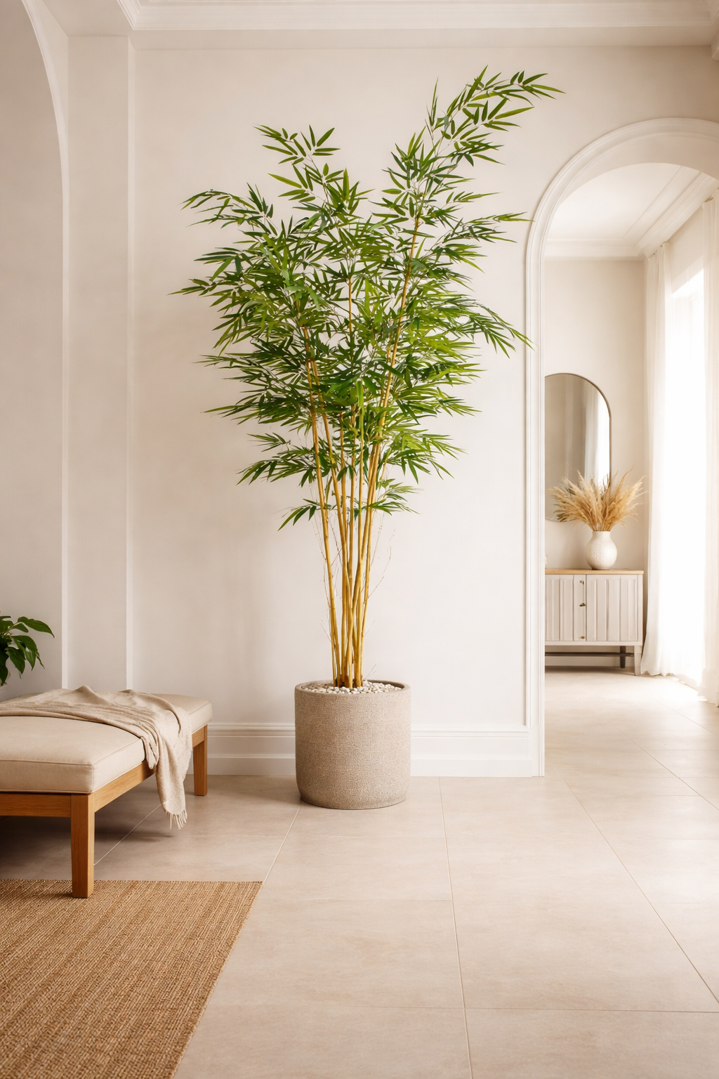 BAMBOE I/POT GROEN  213 cm