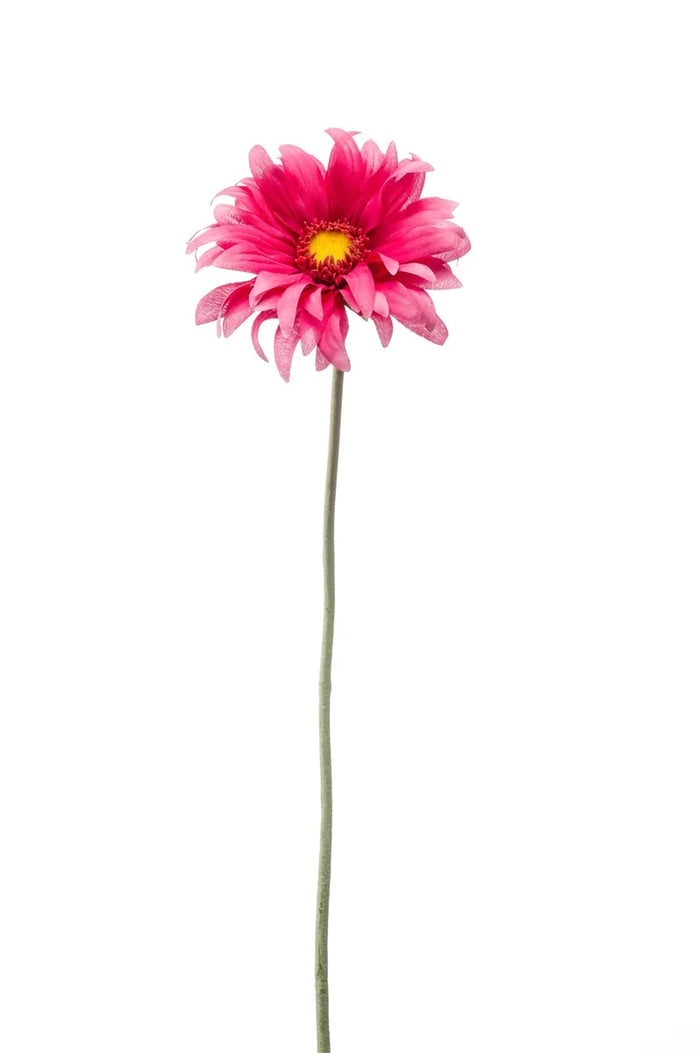 Gerbera mini spray fuchsia 50cm  - Zijden bloem - Kunst bloem -duurzaam