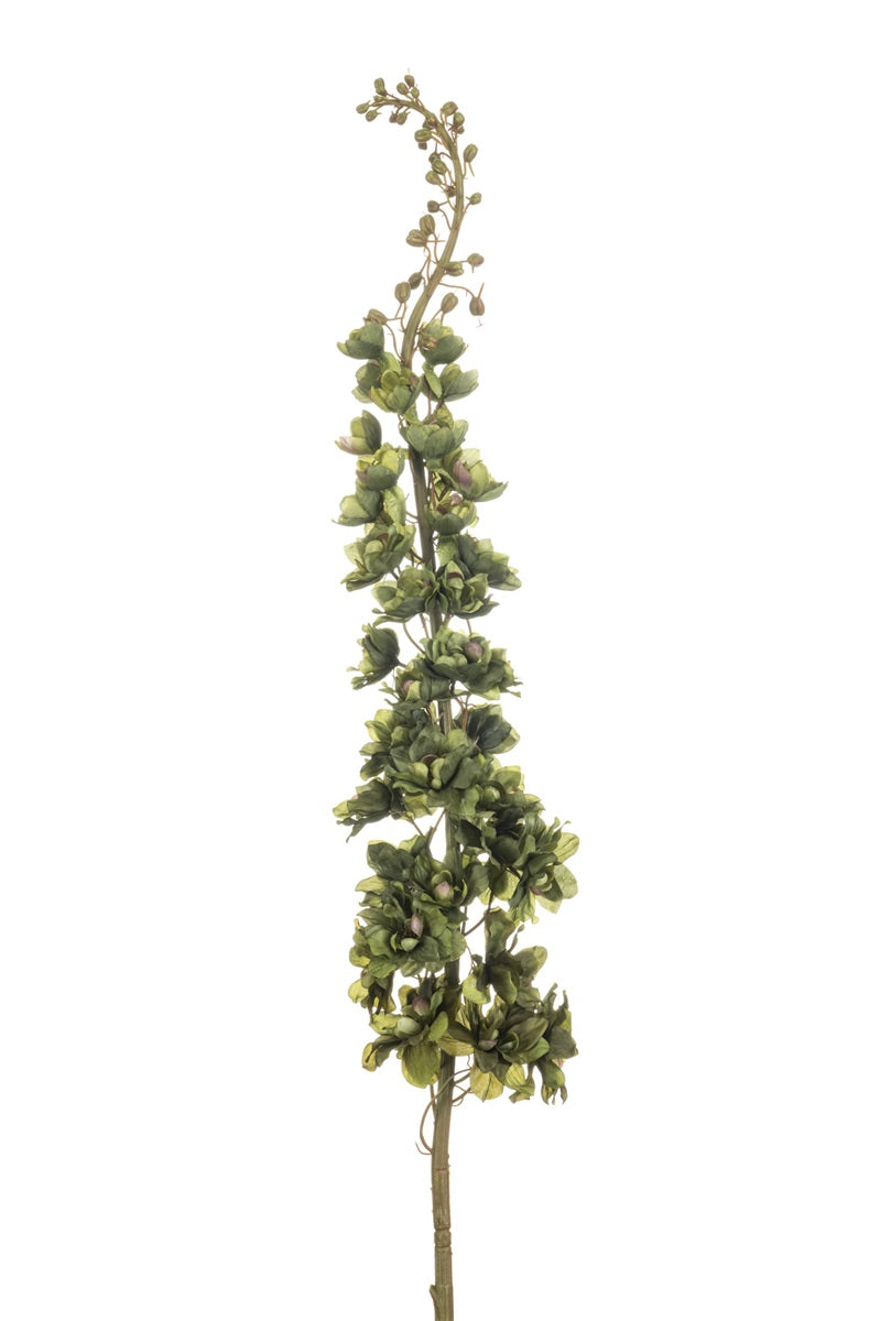 Losse zijden bloem Ridderspoor XL groen 130 cm