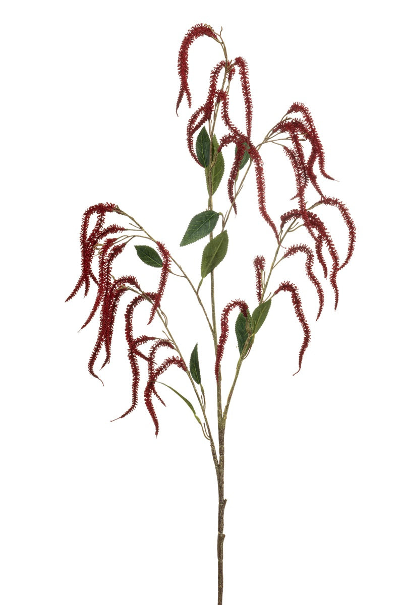 Losse zijden bloem Amarant rood 100 cm