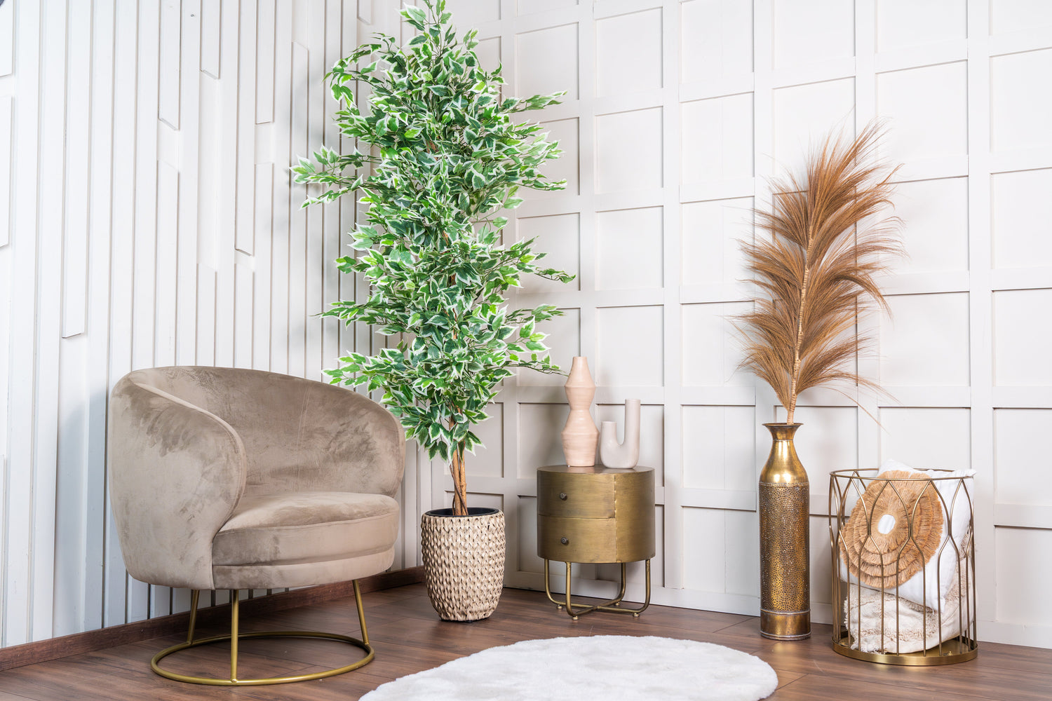 Kunstplant Ficus groen 180cm