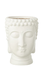 Flowerpot-Buddha-Polyresin-White-Large1