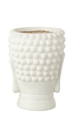 Flowerpot-Buddha-Polyresin-White-Large3
