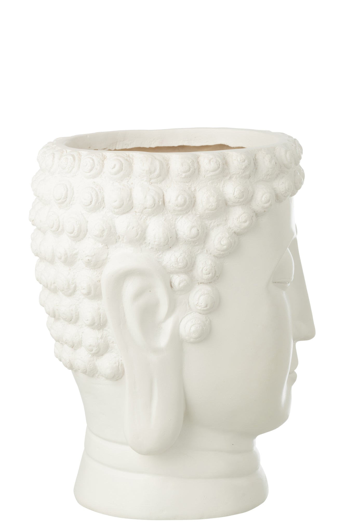 Flowerpot-Buddha-Polyresin-White-Large4