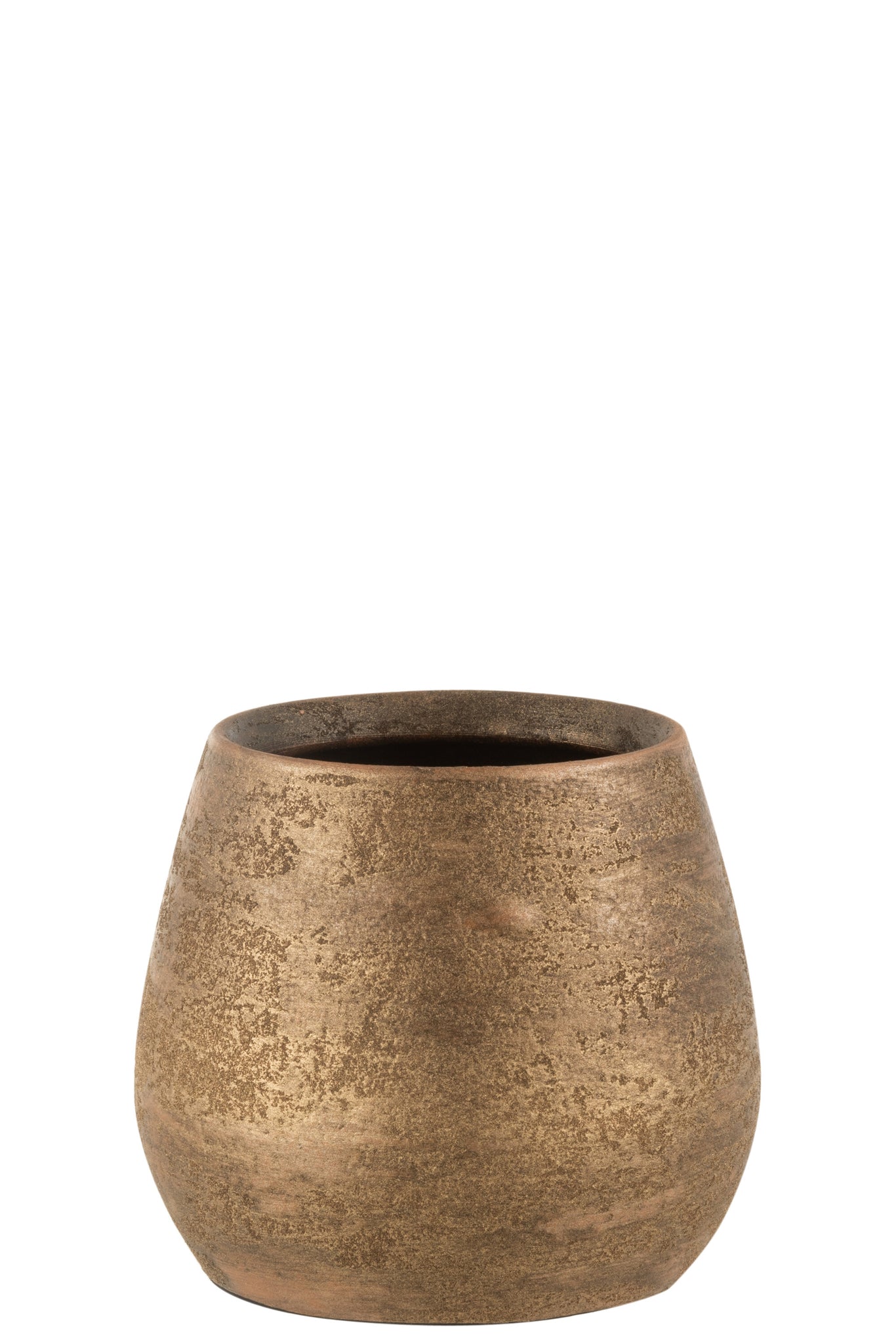 Flowerpot-Irregular-Rough-Ceramic-Gold1