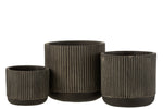 Flowerpot-Line-Ceramic-Black/Brown1